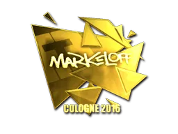 Sticker | markeloff (Gold) | Cologne 2016