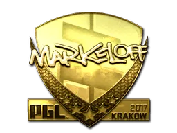 Sticker | markeloff (Gold) | Krakow 2017