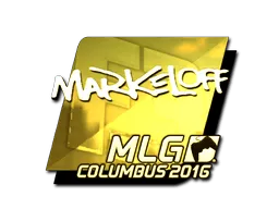 Sticker | markeloff (Gold) | MLG Columbus 2016