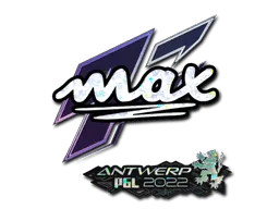 Sticker | max (Glitter) | Antwerp 2022