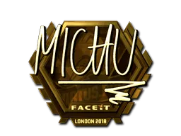 Sticker | MICHU (Gold) | London 2018