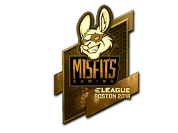 Sticker | Misfits Gaming (Gold) | Boston 2018