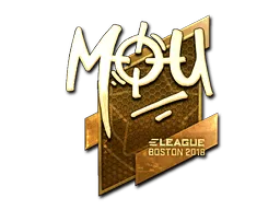 Sticker | mou (Gold) | Boston 2018