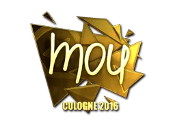 Sticker | mou (Gold) | Cologne 2016