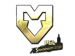 Sticker | MOUZ (Gold) | Stockholm 2021