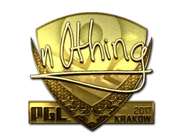 Sticker | n0thing (Gold) | Krakow 2017