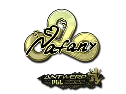 Sticker | nafany (Gold) | Antwerp 2022