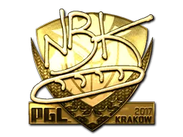 Sticker | NBK- (Gold) | Krakow 2017