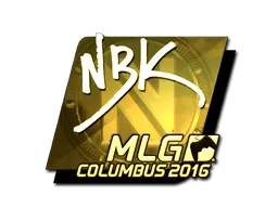 Sticker | NBK- (Gold) | MLG Columbus 2016