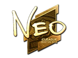 Sticker | NEO (Gold) | Boston 2018