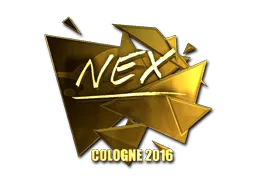 Sticker | nex (Gold) | Cologne 2016