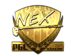 Sticker | nex (Gold) | Krakow 2017