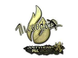 Sticker | nicoodoz (Gold) | Antwerp 2022