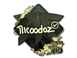 Sticker | nicoodoz (Gold) | Rio 2022