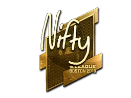 Sticker | Nifty (Gold) | Boston 2018