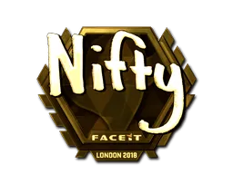 Sticker | Nifty (Gold) | London 2018