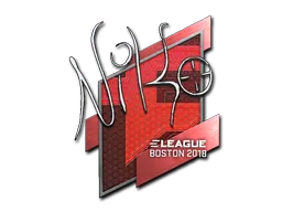 Sticker | NiKo | Boston 2018