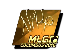 Sticker | NiKo (Gold) | MLG Columbus 2016