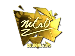 Sticker | nitr0 (Gold) | Cologne 2016