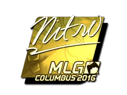 Sticker | nitr0 (Gold) | MLG Columbus 2016