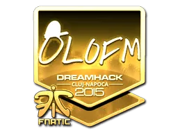 Sticker | olofmeister (Gold) | Cluj-Napoca 2015