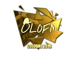 Sticker | olofmeister (Gold) | Cologne 2016