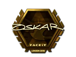 Sticker | oskar (Gold) | London 2018