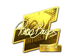 Sticker | pashaBiceps (Gold) | Atlanta 2017