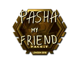 Sticker | pashaBiceps (Gold) | London 2018