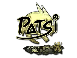 Sticker | Patsi (Gold) | Antwerp 2022