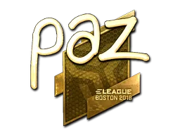 Sticker | paz (Gold) | Boston 2018