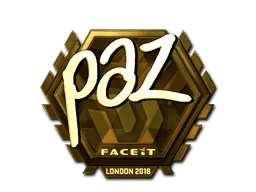 Sticker | paz (Gold) | London 2018