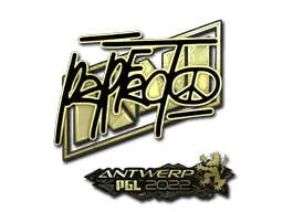 Sticker | Perfecto (Gold) | Antwerp 2022