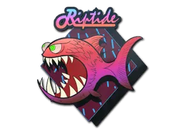 Sticker | Pink Jaggyfish