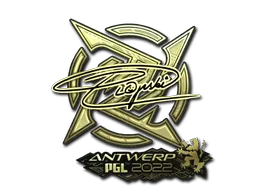 Sticker | Plopski (Gold) | Antwerp 2022