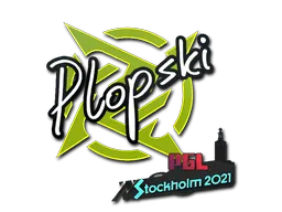 Sticker | Plopski | Stockholm 2021