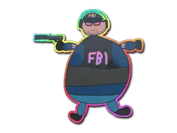 Sticker | Poorly Drawn FBI