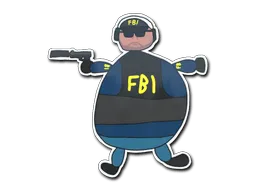 Sticker | Poorly Drawn FBI