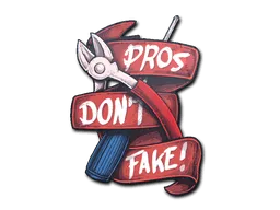 Sticker | Pros Don't Fake