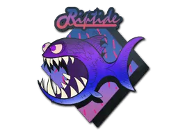 Sticker | Purple Jaggyfish