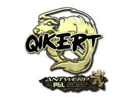 Sticker | qikert (Gold) | Antwerp 2022