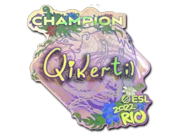 Sticker | qikert (Holo, Champion) | Rio 2022