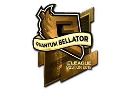 Sticker | Quantum Bellator Fire (Gold) | Boston 2018