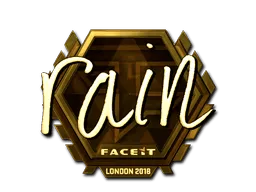 Sticker | rain (Gold) | London 2018