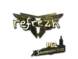 Sticker | refrezh (Gold) | Stockholm 2021