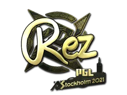 Sticker | REZ (Gold) | Stockholm 2021