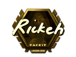 Sticker | Rickeh (Gold) | London 2018