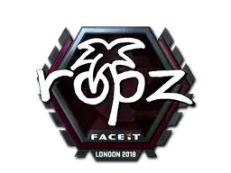 Sticker | ropz (Foil) | London 2018