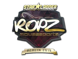 Sticker | ropz (Gold) | Berlin 2019