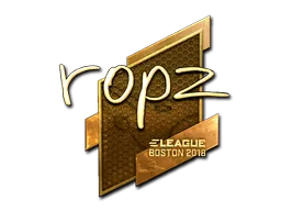 Sticker | ropz (Gold) | Boston 2018